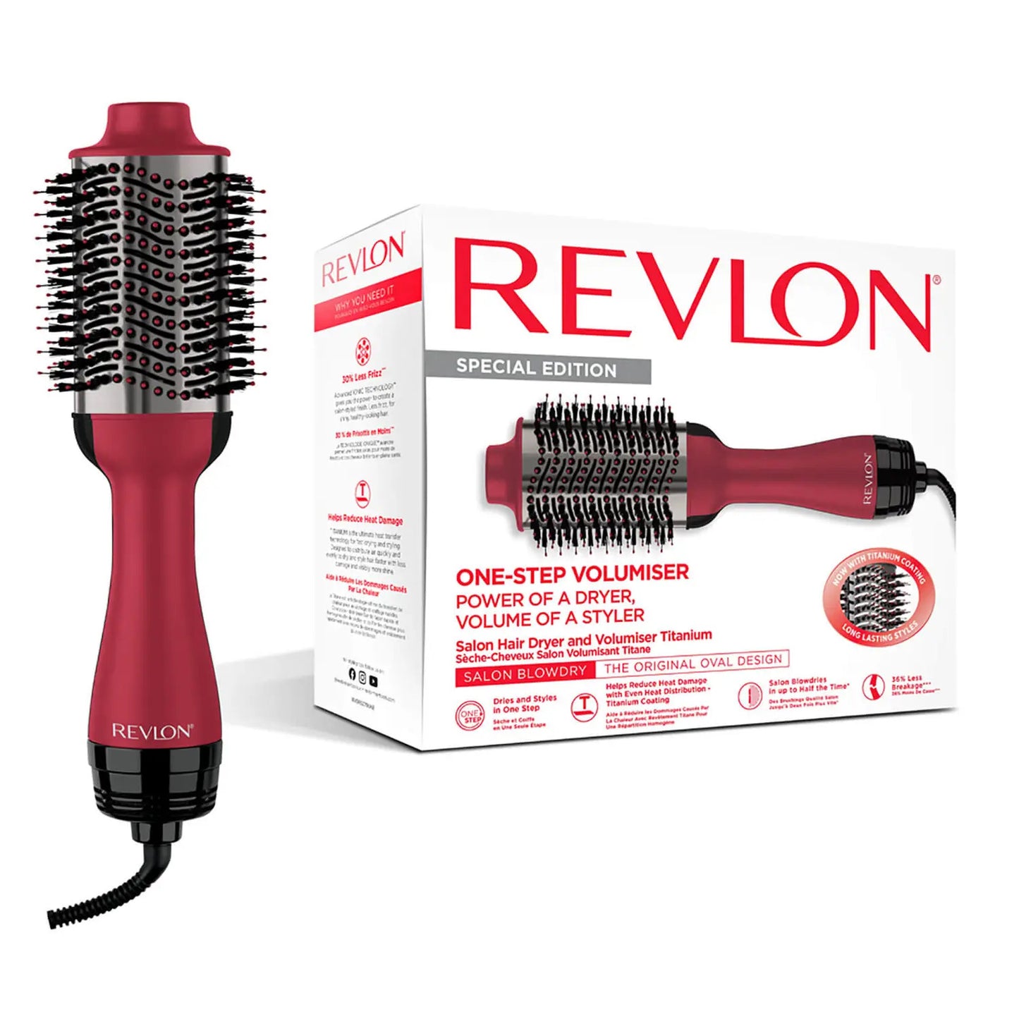 Revlon One-Step Hair Dryer & Volumiser- Titanium