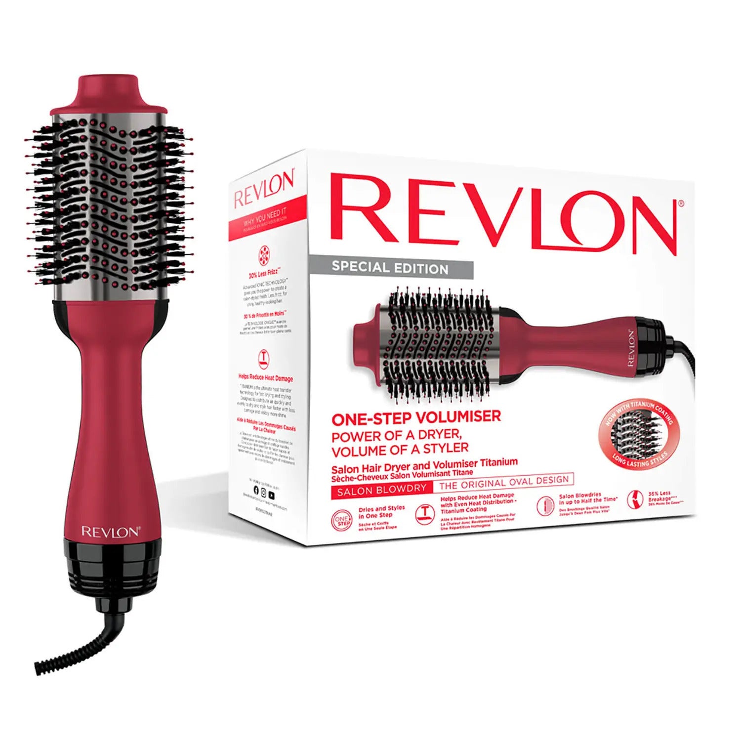 Revlon One-Step Hair Dryer & Volumiser- Titanium