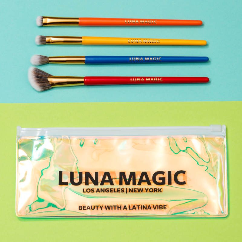 Luna Magic Beauty Blend It Girl Makeup Brushes with Pouch