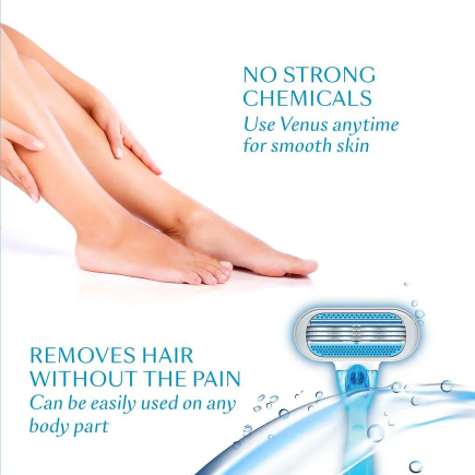 Gillette Venus Razor Blades for Women – 4 Pieces