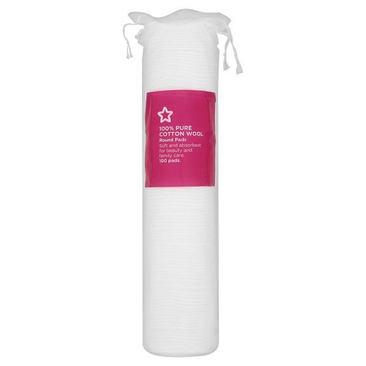 Superdrug Cotton Wool Round Pads x 100