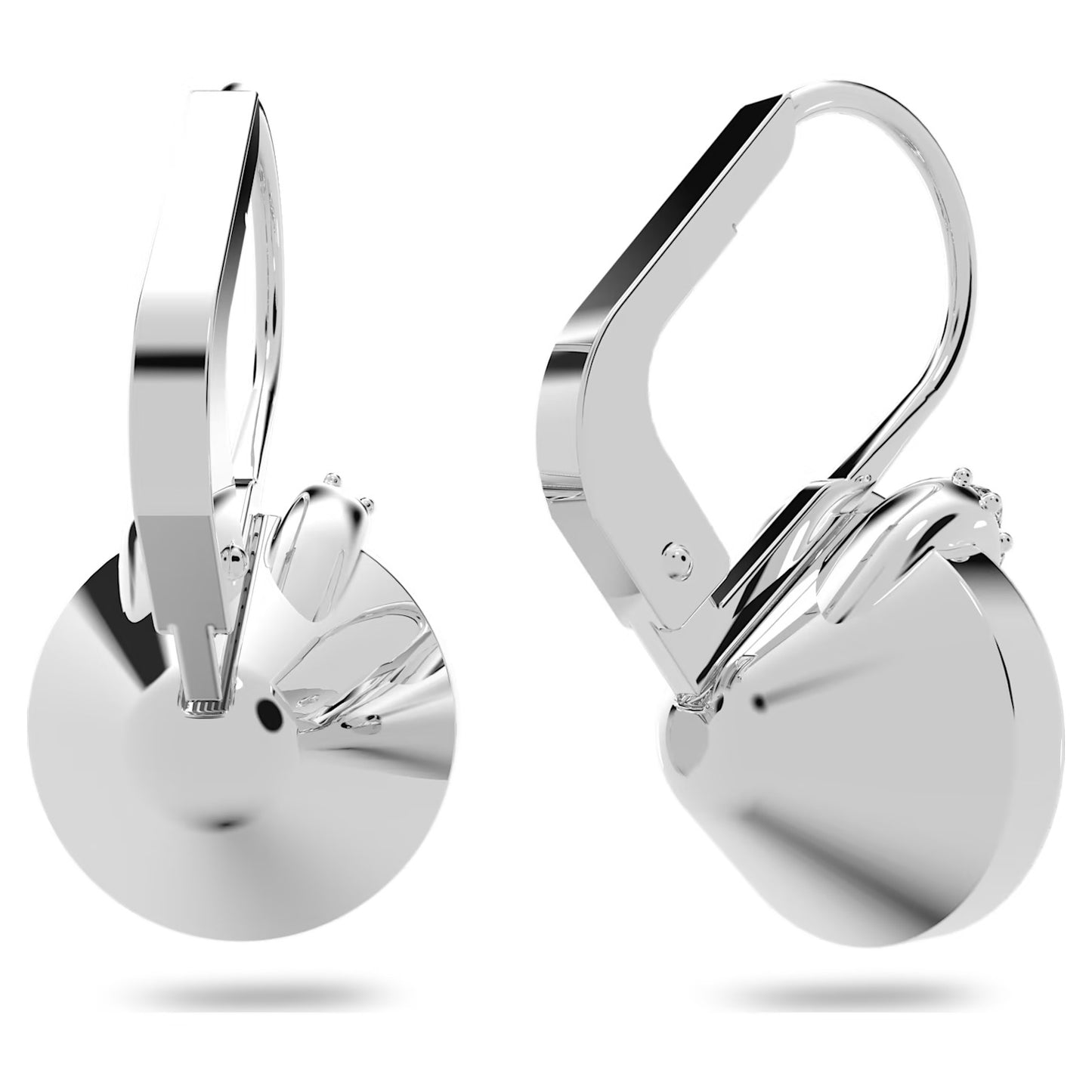 Swarovski Bella V Pierced Earrings White, Rhodium Plated