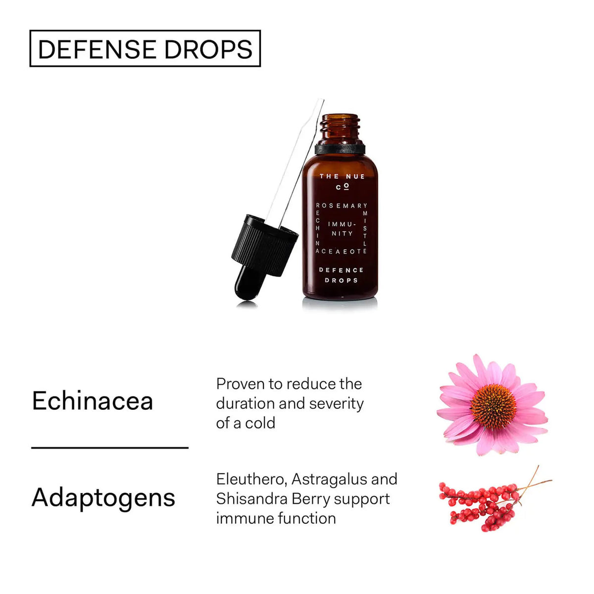 The Nue Co Defense Drops 30ml