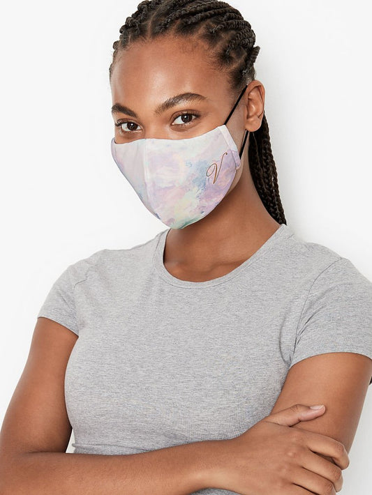 Victoria's Secret Reusable Face Mask - Pastel Rainbow Leaves