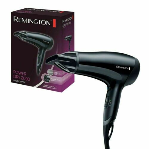 Remington(UK) D3010 Power Dry Lightweight Hair Dryer, 2000 W