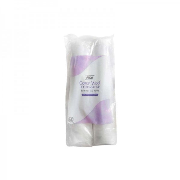 Asda Cotton Wool 200 Round Pads