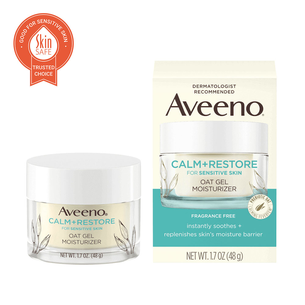 Aveeno Calm + Restore For Sensitive Skin Oat Gel Moisturizer