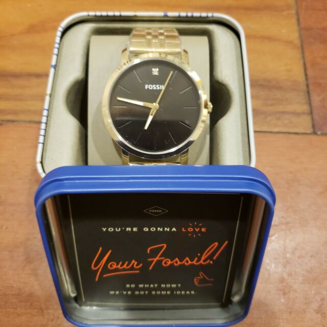 Fossil Men’s Lux Luther Three-Hand Gold-Tone Stainless Steel Watch