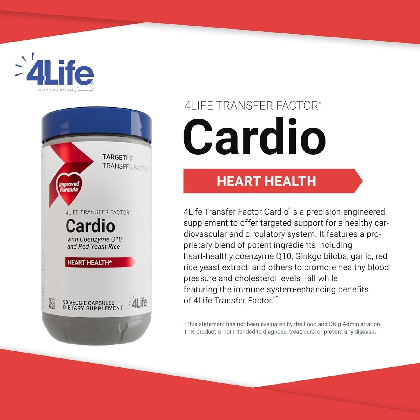 4Life Transfer Factor Cardio 120 Capsulas