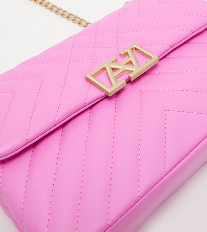 Aldo Elberenna Quilted Crossbody Bag- Pink