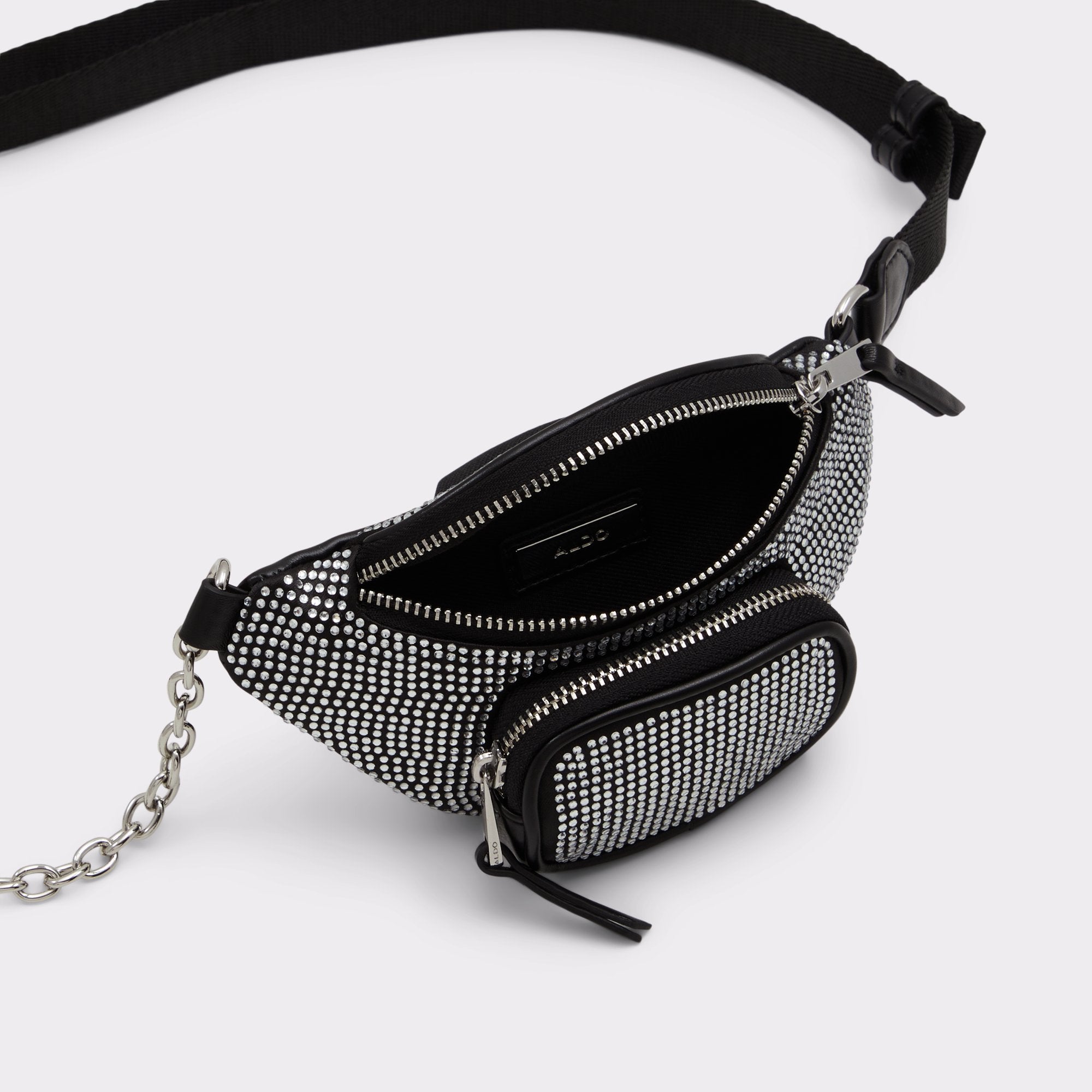 Aldo Jomaa Belt Bag Black Silver