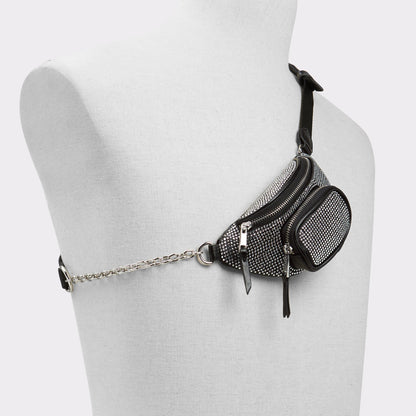 Aldo Jomaa Belt Bag- Black & Silver