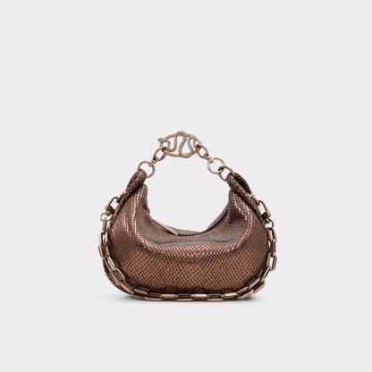 Aldo Pythonnx Shoulder Bag- Bronze