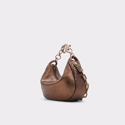 Aldo Pythonnx Shoulder Bag- Bronze