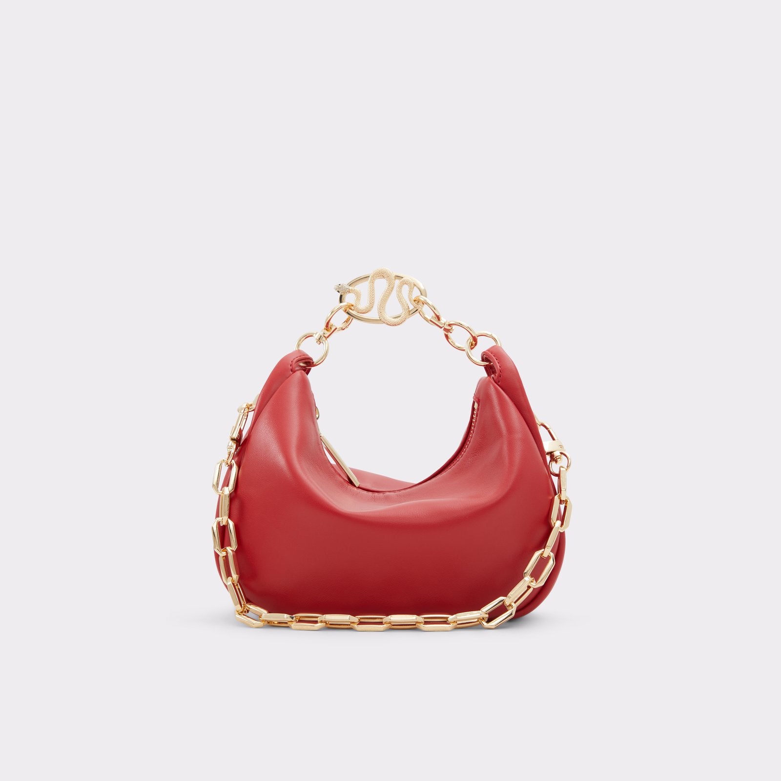Aldo Pythonnx Shoulder Bag- Red