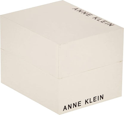 Anne Klein Women's Genuine Diamond Dial Bangle Watch (AK/1980BKGB)