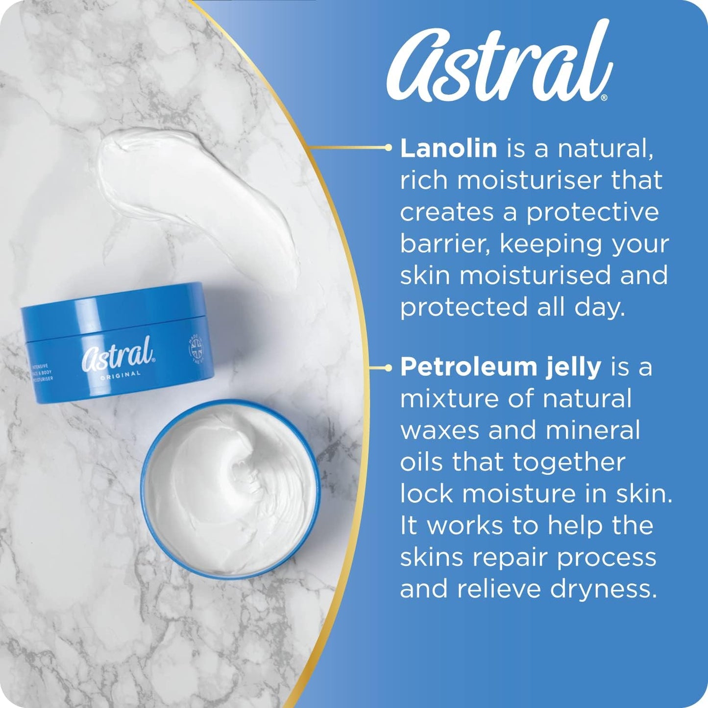 Astral Original Face & Body Moisturiser Cream 200ml