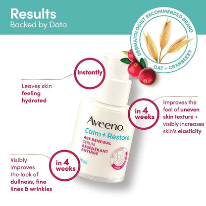 Aveeno Calm + Restore Age Renewal Serum 29ml