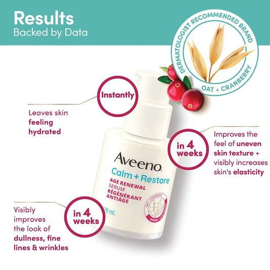 Aveeno Calm + Restore Age Renewal Serum 29ml