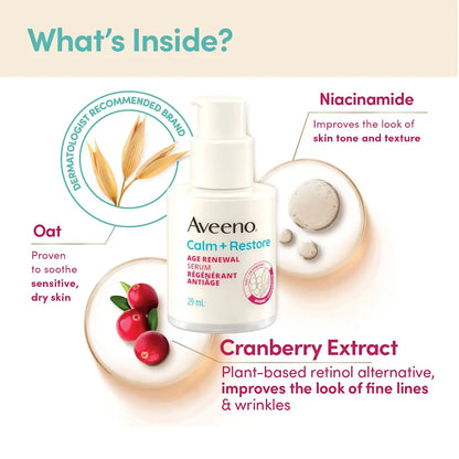 Aveeno Calm + Restore Age Renewal Serum 29ml