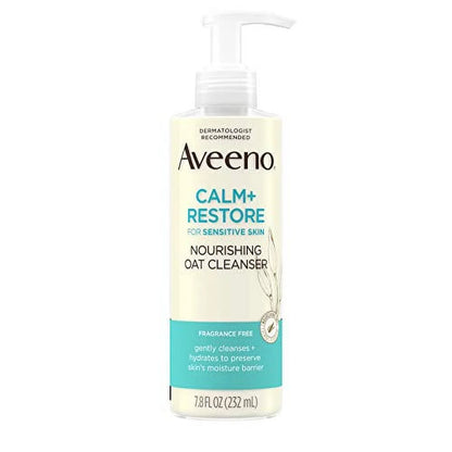 Aveeno Calm+ Restore Nourishing Oat Cleanser For Sensitive Skin 232ML