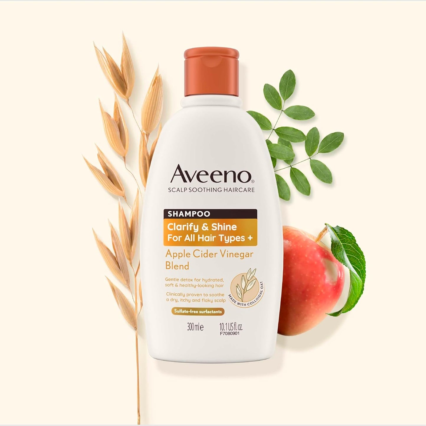 Aveeno Clarify & Shine Apple Cider Vinegar Blend Shampoo 300ml