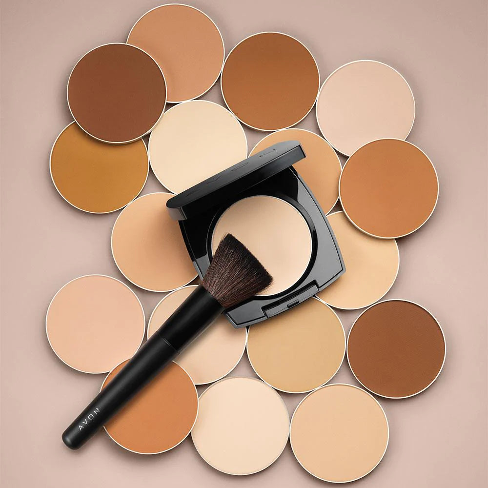 Avon True Colours Flawless Mattifying Pressed Powder- Neutral Light