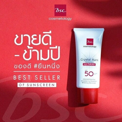 BSC Crystal Aura Sunscreen Anti-Pollution SPF50 PA+++ 20g