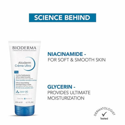 Bioderma Atoderm Ultra Nourishing Moisturising Cream 200ml