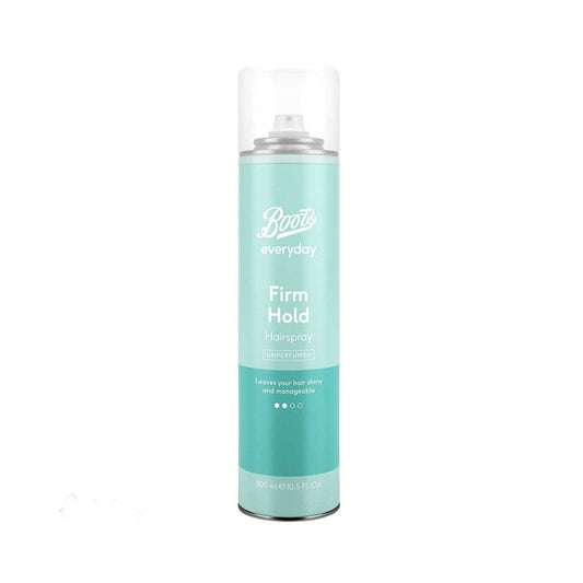 Boots Everyday Firm Hold Hairspray Unperfumed-Green 300ml