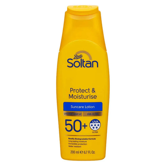 Boots Soltan Protect & Moisture Suncare Lotion With SPF50+, 200ml