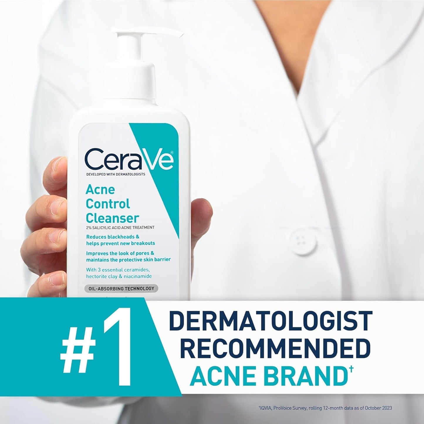 CeraVe Acne Control Cleanser with Salicylic Acid 355ml USA