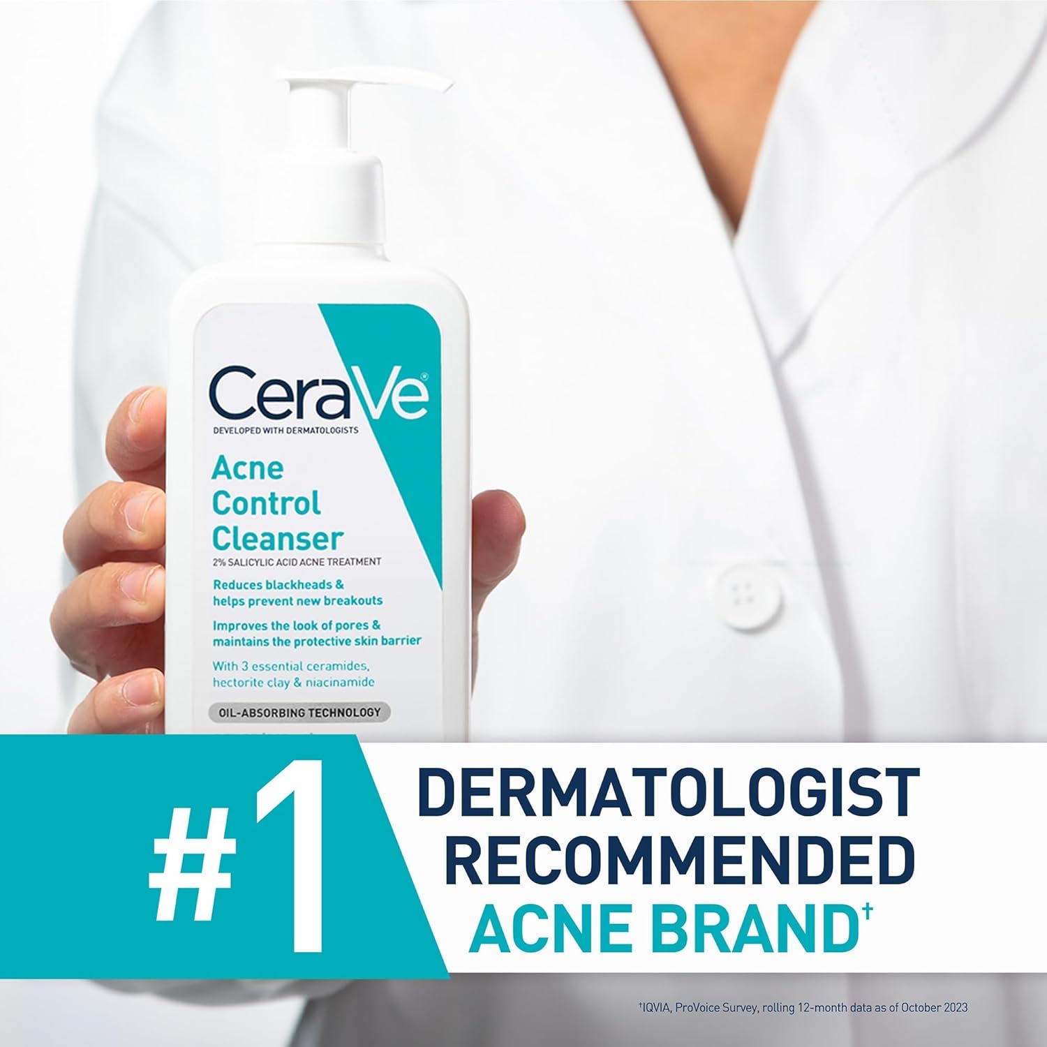CeraVe Acne Control Cleanser with Salicylic Acid 355ml USA