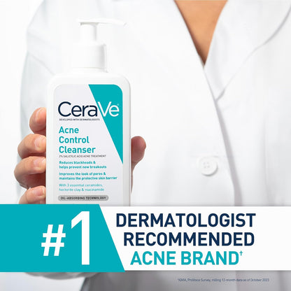 CeraVe Acne Control Cleanser with Salicylic Acid 355ml USA