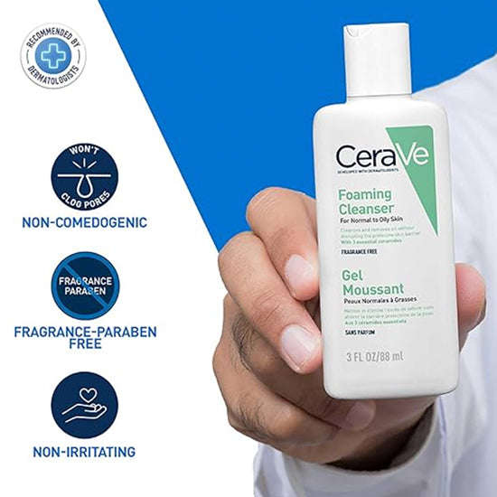 CeraVe Foaming Cleanser For Normal To Oily Skin 88ml