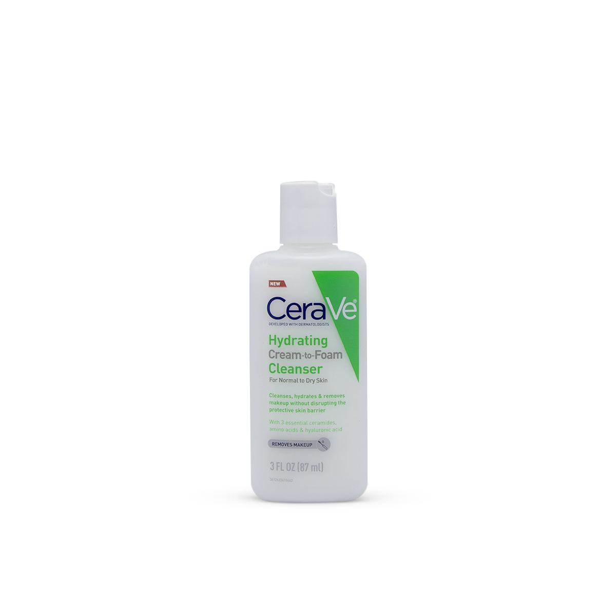 CeraVe Hydrating Cream To Foam Cleanser For Normal To Dry Skin 87ml
