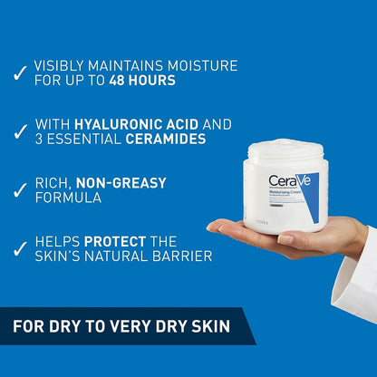 CeraVe Moisturising Cream For Dry To Very Dry Skin 340g