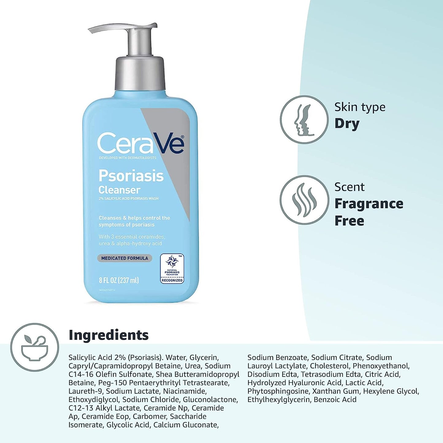 CeraVe Psoriasis Cleanser 237ml