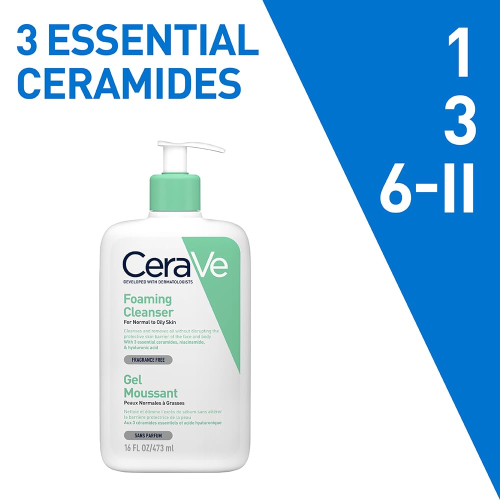 CeraVe Foaming Cleanser For Normal To Oily Skin 236ml