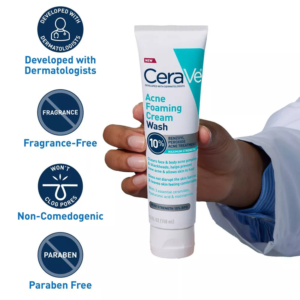 Cerave Acne Foaming Cream Wash (USA) 150ml