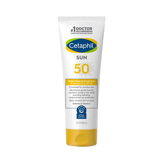 Cetaphil Sun Sheer Mineral Face Liquid Sunscreen SPF50 89ml