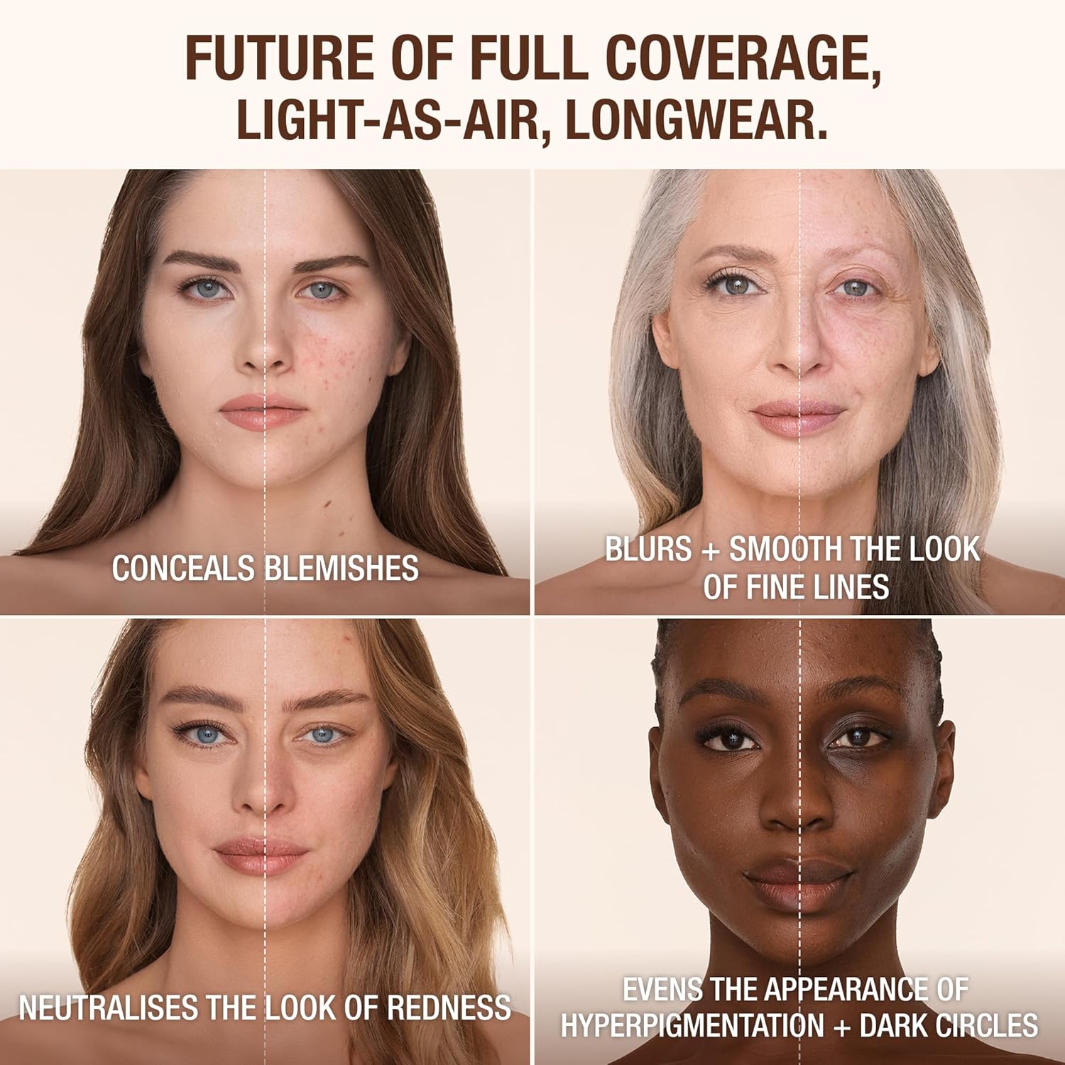 Charlotte Tilbury Airbrush Flawless Blurring & Matte Foundation- 4 Warm