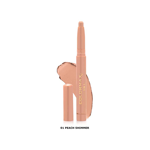 Colormax 3 in 1 Concealer, Corrector and Highlighter- 01 Peach Shimmer
