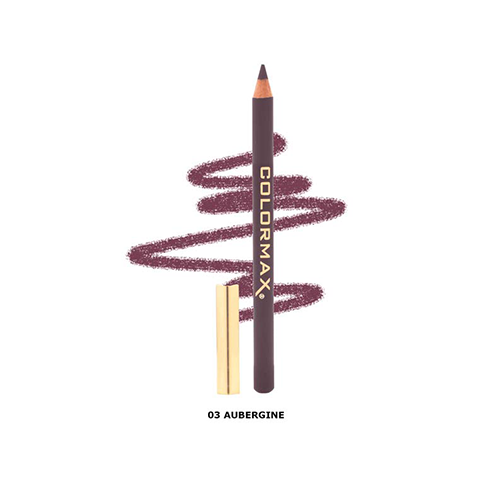 Colormax Satin Glide Lip Liner Pencil- 03 Aubergine