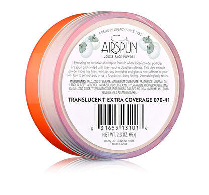 Coty Airspun Loose Face Powder- Translucent Extra Coverage 35g