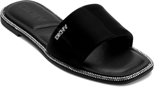 DKNY Women's Bavant Studded Flat Slide Sandals (US 7.5)