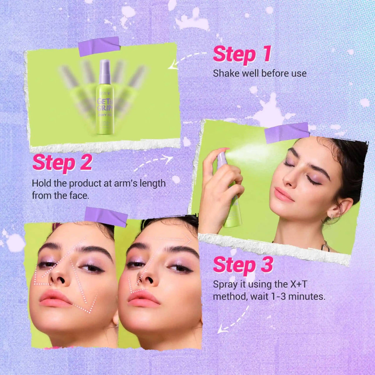 Dazzle Me Get a Grip Dewy Fix Makeup Setting Spray 60ml