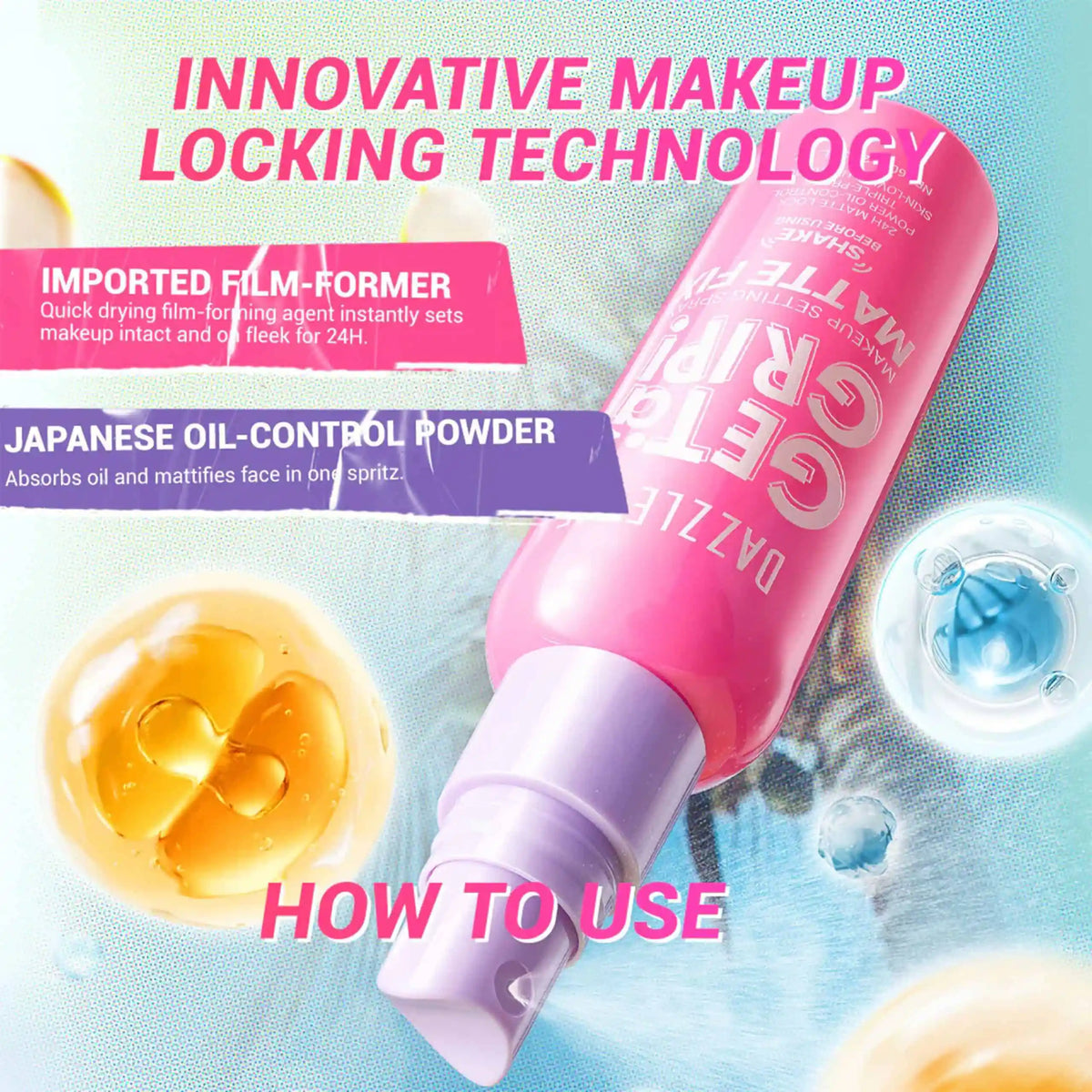 Dazzle Me Get a Grip Matte Fix Makeup Setting Spray 60ml
