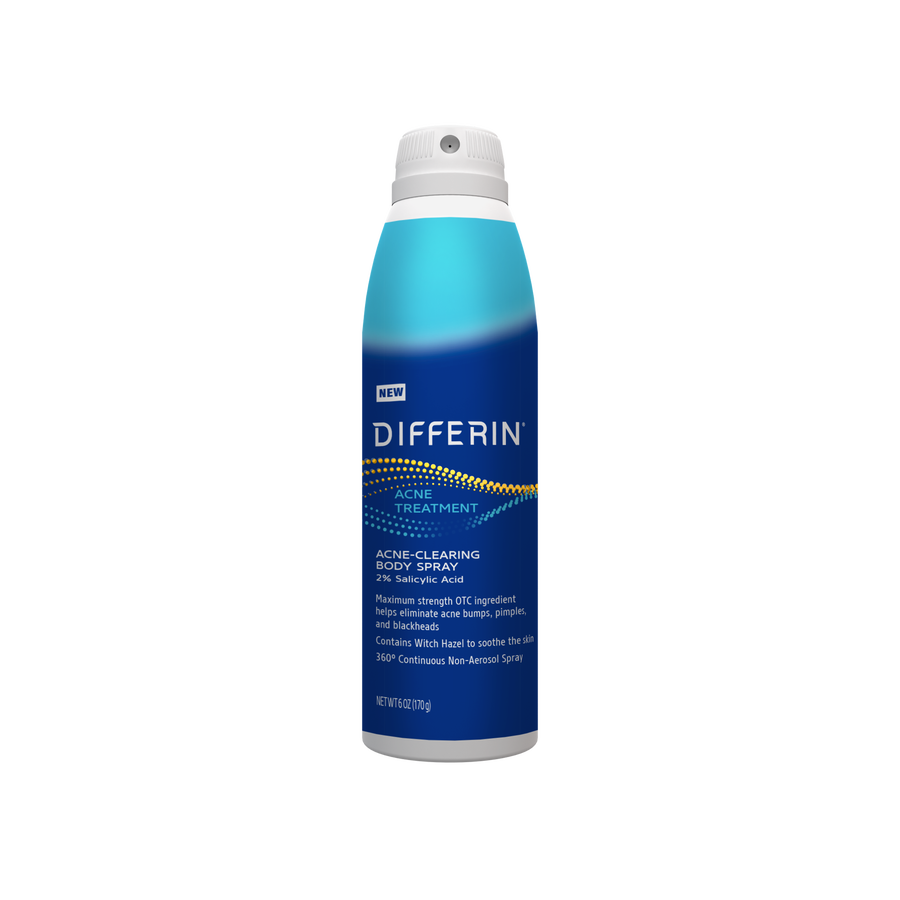 Differin Acne Clearing Body Spray with 2% Salicylic Acid 170g