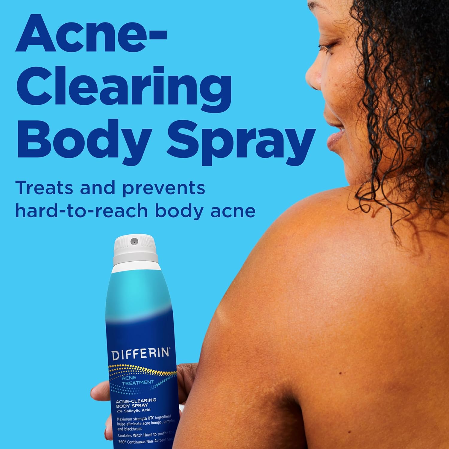 Differin Acne Clearing Body Spray with 2% Salicylic Acid 170g